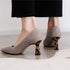 Escarpin léopard Beige Cuir
